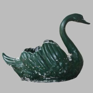 13-22454x, Figural swan garden urn/planter, late 19th century. $2,250