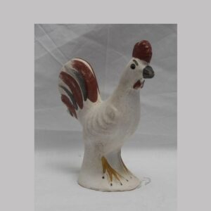 30-20596, Chalk figure of a rooster polychrome paint. $950
