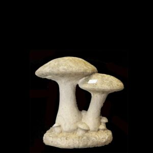 16-26753, Decorative cement garden ornament, group of mushrooms, 20th century. $340