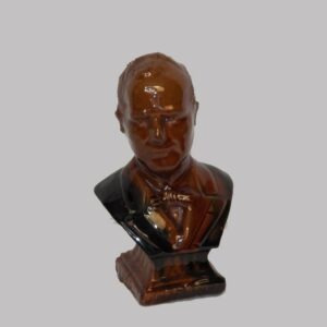 15-24986, Unusual Redware pottery molded profile bust of William McKinley, Attr. to the brick pottery Scranton PA. $