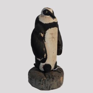 28-18322, Carved and painted figure of a penguin, R.D. Laurie Hingham, Mass. 20th century. $900